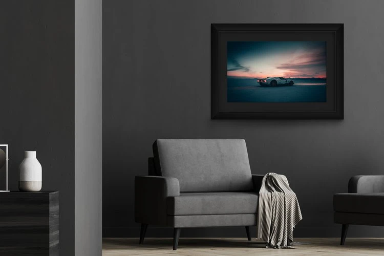 Medium edition Ford GT print detail
