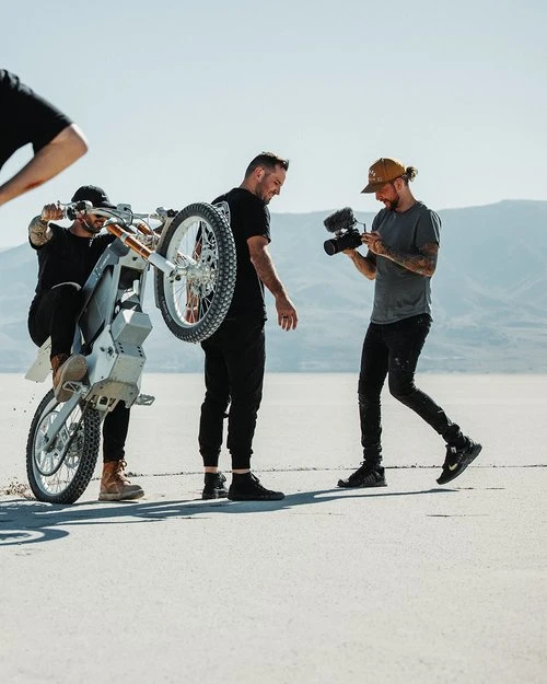 Salt flats scene highlighting the Ford GT shoot location