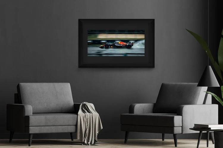 Wide panorama of the Red Bull F1 print