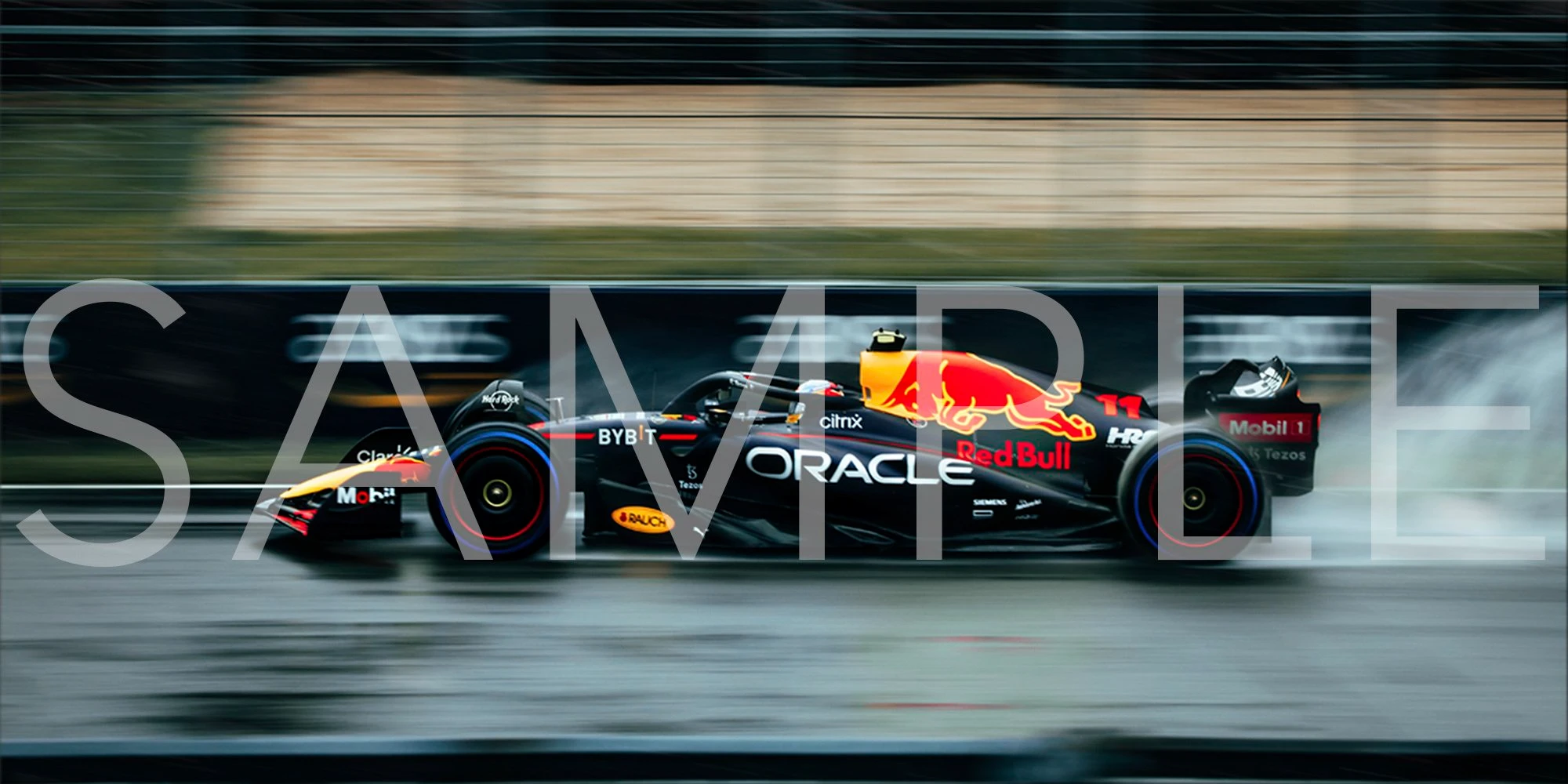 Red Bull F1 print detail close-up